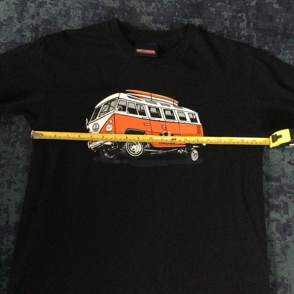 Unfledged Large Volkswagen Bus Van Cotton T-shirt - Picture 6 of 9